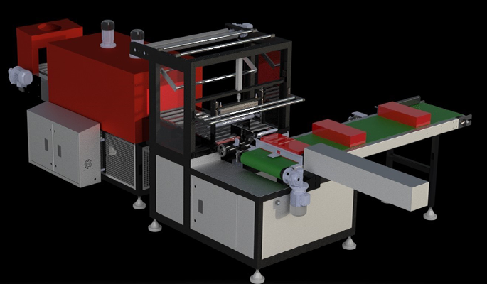 Over-Wrapping Machine 3D Model